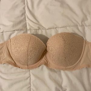Aerie strapless tan bra size 36C